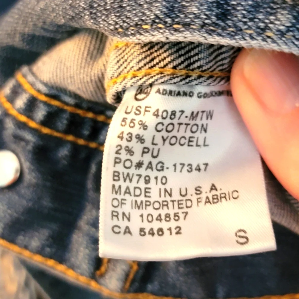 Adriano Goldschmied AG The Robyn Slim Jean Denim Jacket‎ Small
